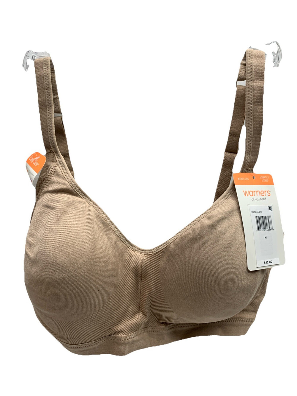 Warner's Women's Easy Does It Underarm-smoothing Comfort Bra Almond Size Medium